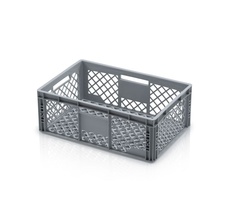 Plastová Euro prepravka 600x400x220 mm, perforovaná