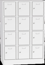 KOVOS šatníková skriňa s boxami SBS 43 12