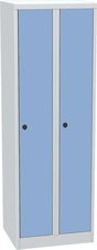 Šatníková skriňa BAS 32 AH, dvere HPL, modrá