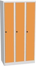 Šatníková skriňa BAS 33 AH, dvere HPL, oranžová