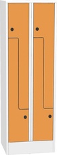 Šatníková skriňa Z SZS 32 AH, dvere HPL, oranžová