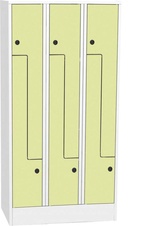 Šatníková skriňa Z SZS 33 AH, dvere HPL, zelená
