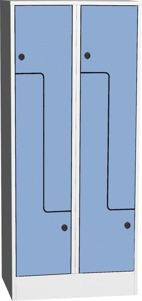 Šatníková skriňa Z SZS 42 AH, dvere HPL, modrá