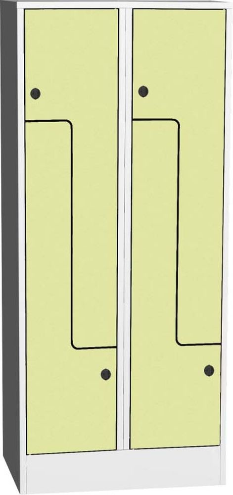 Šatníková skriňa Z SZS 42 AH, dvere HPL, zelená