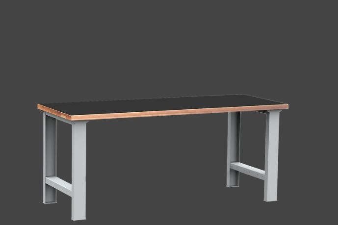 Dlenský stôl DPS 2301s hladkou pogumovanou pracovnou doskou
