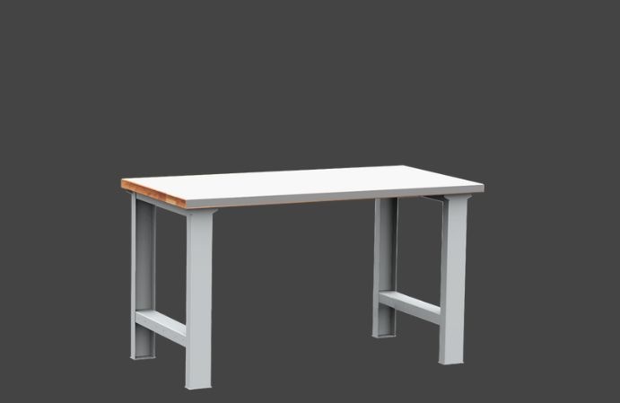 Dielenský stôl DPS 1701 s oplechovanou nerezovou pracovnou d