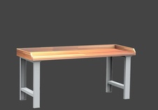 Dielenský stôl DPS 2801 s bukovou škárovkou so zvýšenou hranou
