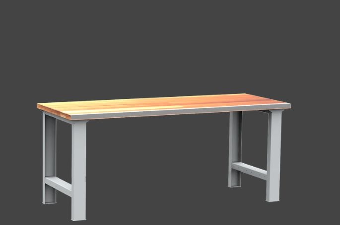 Dielenský stôl DPS 2901 s oplechovanou prednou hranou dosky