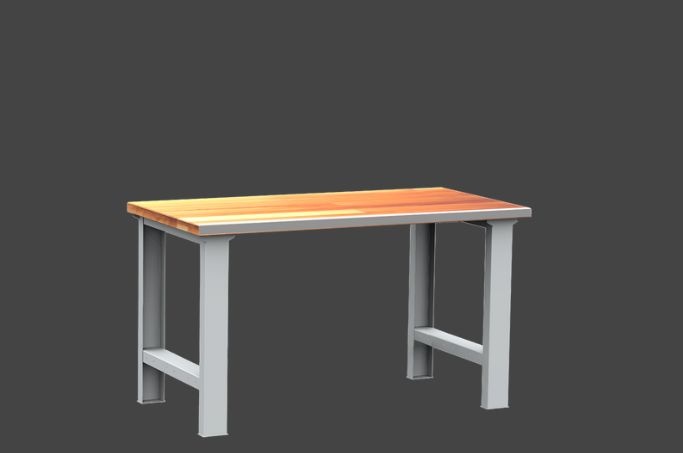 Dielenský stôl DPS 1A01 s oplechovanou nerezovou prednou hra