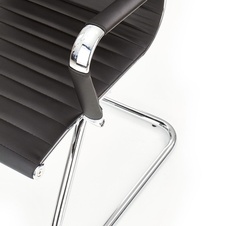 Kancelárska stolička Deluxe Skid, čierna - 4