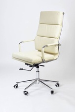 Kancelárska stolička Soft, béžová - 1