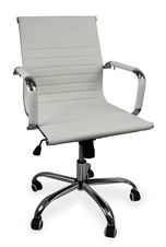 Kancelárska stolička Deluxe, biela