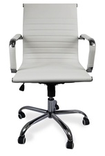 Kancelárska stolička Deluxe, biela - 1