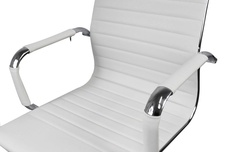 Kancelárska stolička Deluxe, biela - 3