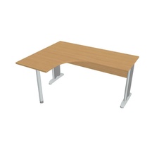 HOBIS kancelársky stôl pracovný tvarový, ergo pravý - CE 60 P, buk