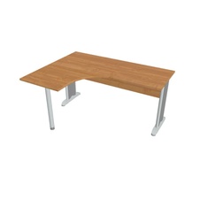 HOBIS kancelársky stôl pracovný tvarový, ergo pravý - CE 60 P, jelša
