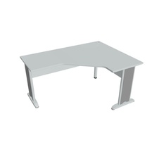 HOBIS kancelársky stôl pracovný tvarový, ergo ľavý CEV 60 L, sivá
