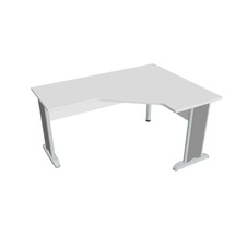 HOBIS kancelársky stôl pracovný tvarový, ergo ľavý CEV 60 L, biela