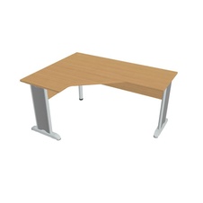 HOBIS kancelársky stôl pracovný tvarový, ergo pravý - CEV 60 P, buk