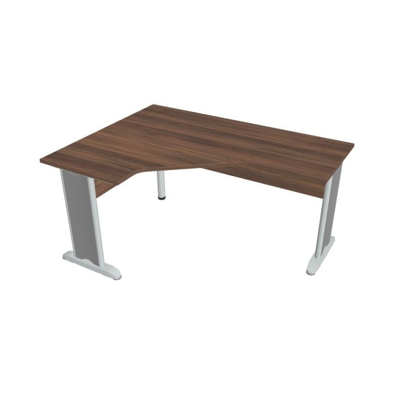 HOBIS kancelársky stôl pracovný tvarový, ergo pravý - CEV 60 P, orech