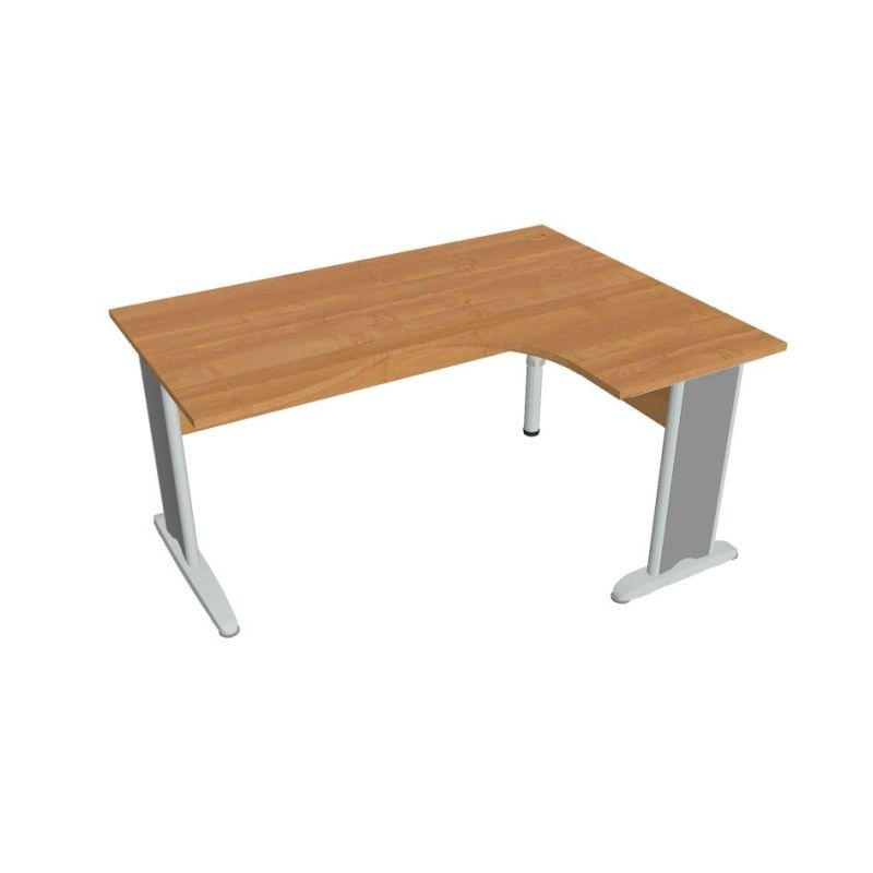 HOBIS kancelársky stôl pracovný tvarový, ergo ľavý - CE 2005 L, jelša