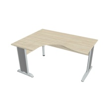 HOBIS kancelársky stôl pracovný tvarový, ergo pravý - CE 2005 P, agát
