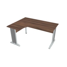 HOBIS kancelársky stôl pracovný tvarový, ergo pravý - CE 2005 P, orech