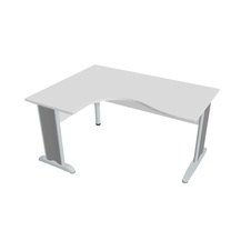 HOBIS kancelársky stôl pracovný tvarový, ergo pravý - CE 2005 P, biela