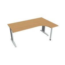HOBIS kancelársky stôl pracovný tvarový, ergo ľavý - CE 1800 L, buk