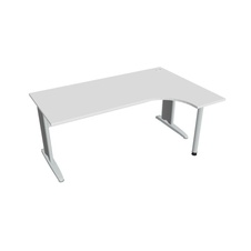 HOBIS kancelársky stôl pracovný tvarový, ergo ľavý - CE 1800 L, biela