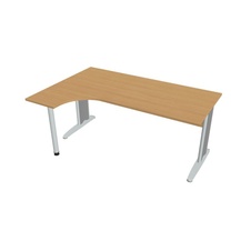 HOBIS kancelársky stôl pracovný tvarový, ergo pravý - CE 1800 P, buk