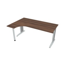 HOBIS kancelársky stôl pracovný tvarový, ergo pravý - CE 1800 P, orech