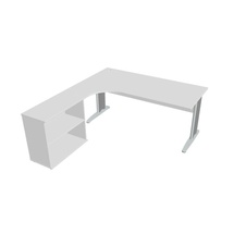 HOBIS kancelársky stôl pracovný, zostava pravá - CE 1800 HP, biela