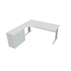 HOBIS kancelársky stôl pracovný, zostava pravá - CE 1800 HR P, biela
