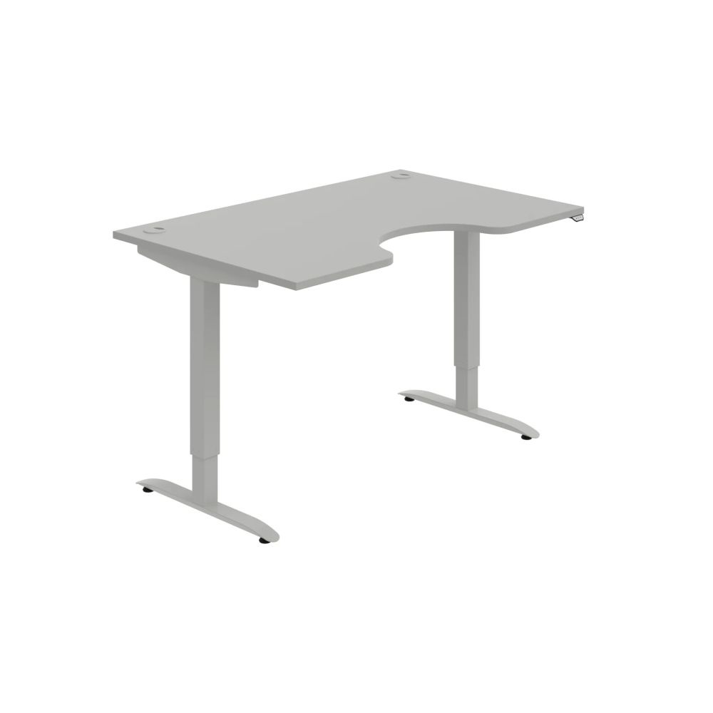 HOBIS ergo elektr.staviteľný stôl 140 cm, stand. ovláda. - MSE 2 1400, sivá
