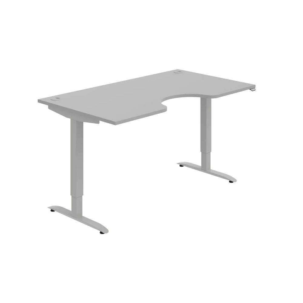HOBIS ergo elektr.staviteľný stôl 160 cm, stand. ovláda. - MSE 2 1600, sivá