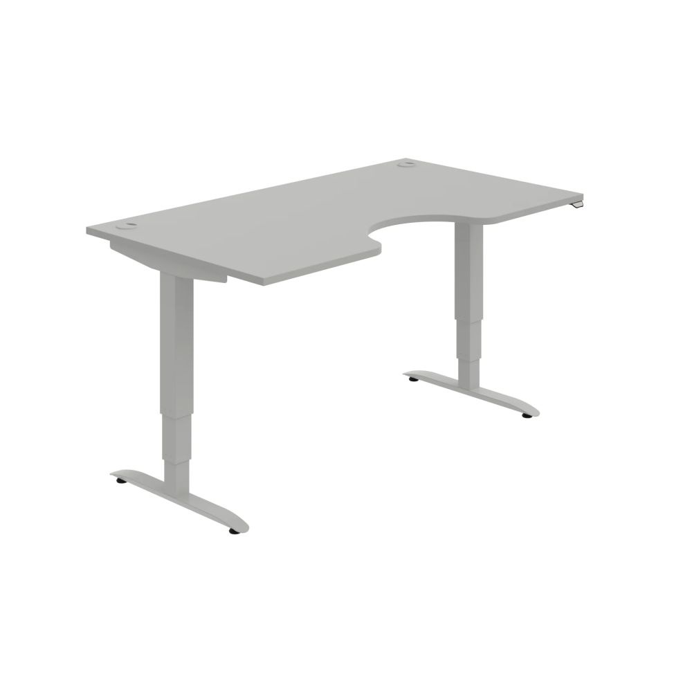 HOBIS ergo elektr.staviteľný stôl 160 cm, stand. ovláda. - MSE 3 1600, sivá