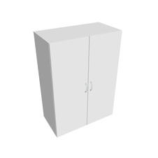 HOBIS skriňa policová dverová - D 3 80 01, biela