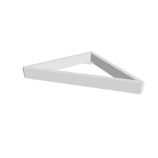 HOBIS sokel trojuholník 5cm - S 400 A, biela