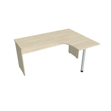 HOBIS kancelársky stôl pracovný tvarový, ergo ľavý - GE 60 L, agát