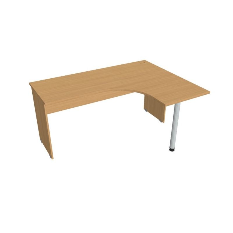 HOBIS kancelársky stôl pracovný tvarový, ergo ľavý - GE 60 L, buk