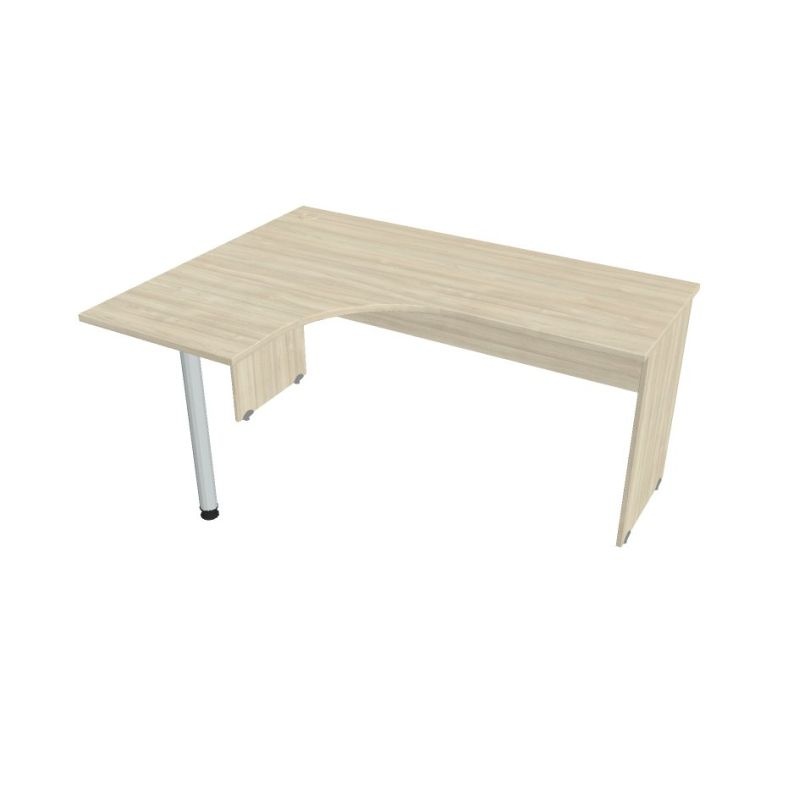 HOBIS kancelársky stôl pracovný tvarový, ergo pravý - GE 60 P, agát