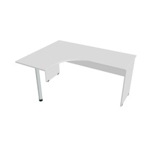 HOBIS kancelársky stôl pracovný tvarový, ergo pravý - GE 60 P, biela