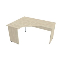 HOBIS kancelársky stôl pracovný tvarový, ergo pravý - GEV 60 P, agát