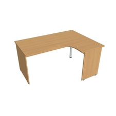 HOBIS kancelársky stôl pracovný tvarový, ergo ľavý - GE 2005 L, buk