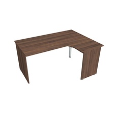 HOBIS kancelársky stôl pracovný tvarový, ergo ľavý - GE 2005 L, orech