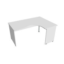 HOBIS kancelársky stôl pracovný tvarový, ergo ľavý - GE 2005 L, biela
