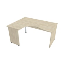 HOBIS kancelársky stôl pracovný tvarový, ergo pravý - GE 2005 P, agát
