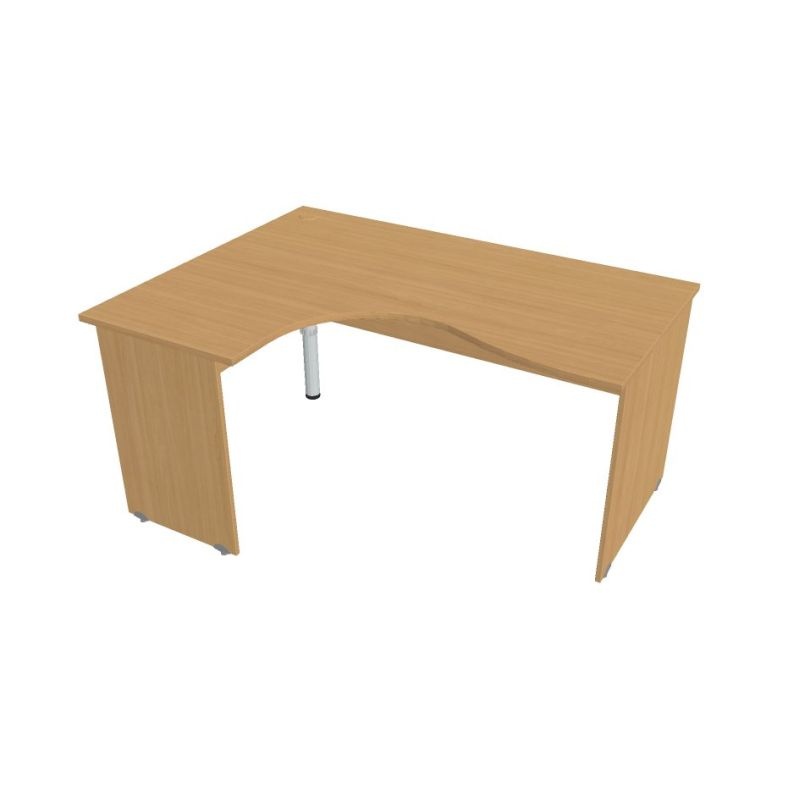 HOBIS kancelársky stôl pracovný tvarový, ergo pravý - GE 2005 P, buk