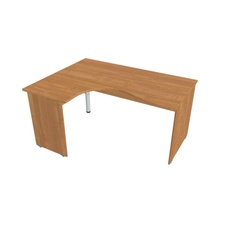 HOBIS kancelársky stôl pracovný tvarový, ergo pravý - GE 2005 P, jelša